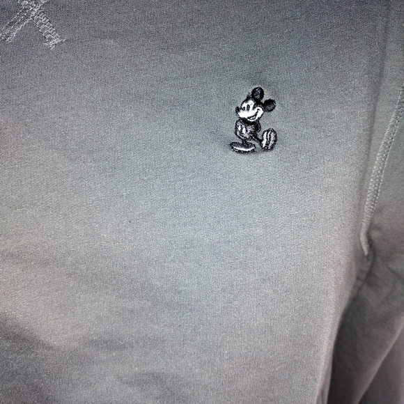 Gray Disney Parks Mickey Mouse Embroidered Sweatshirt, Gray Mickey Mouse Sweater - Picture 10 of 10